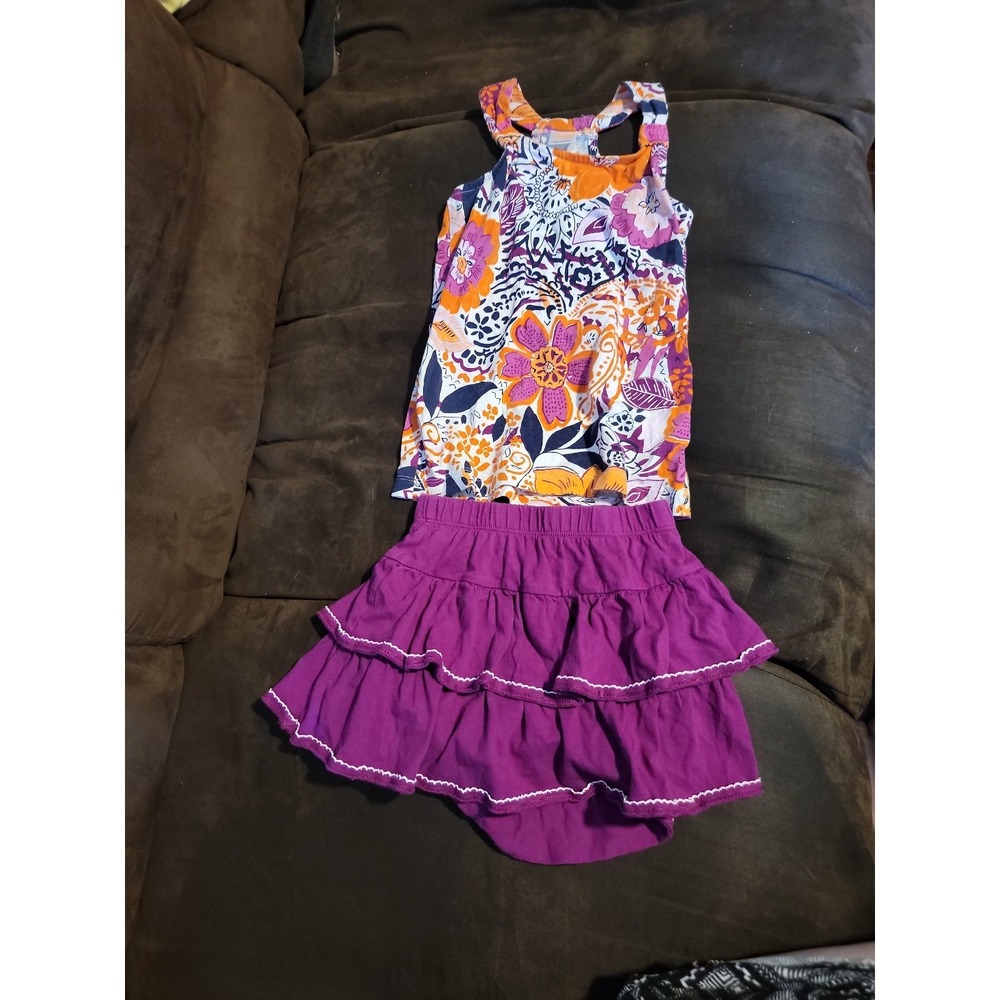 Gymboree spice market top size 6 skort size 5t
